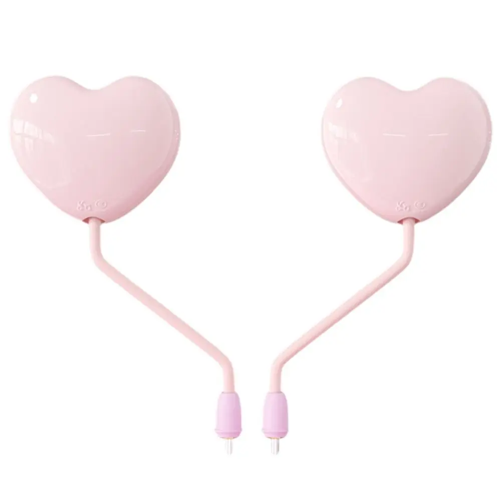 Multicolor Ebike Rearview Mirror Heart Shape Broad Vision Rearview Mirror Convex Design Rotary Adjustment Safety Mirror Bicycle