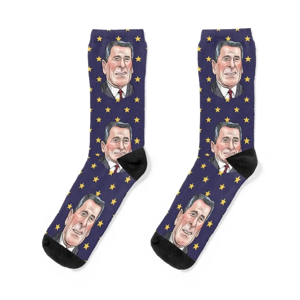 

President Ronald Reagan Socks Hiking boots hockey Climbing Socks For Men Women's