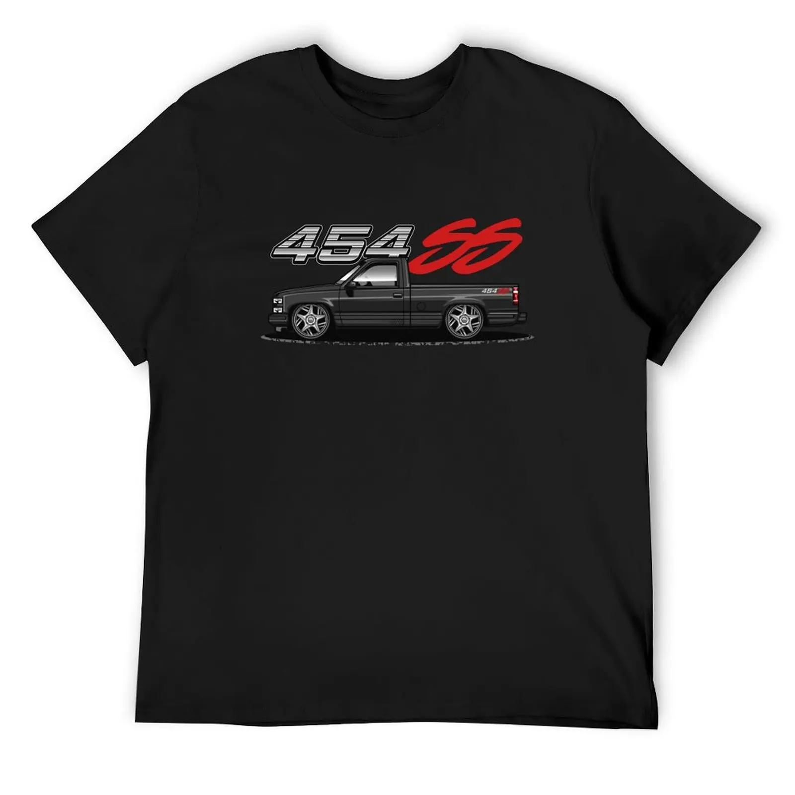 Chevy 454 SS Pickup Truck (Black Beauty) T-Shirt affliction shirts custom t shirt vintage t shirts mens white t shirts