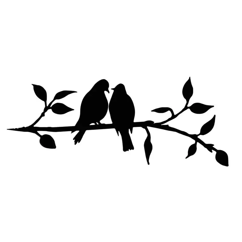 Hummingbird Metal Bird Decoration Black Wrought Iron Bird On Branch Animals Garden Silhouette Hummingbird Silhouette Garden