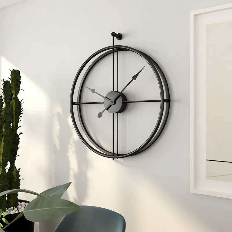 Grandes horloges murales muettes au design moderne, décoration d\'intérieur, montres numériques circulaires, décoration de salon, artisanat, 50 cm,