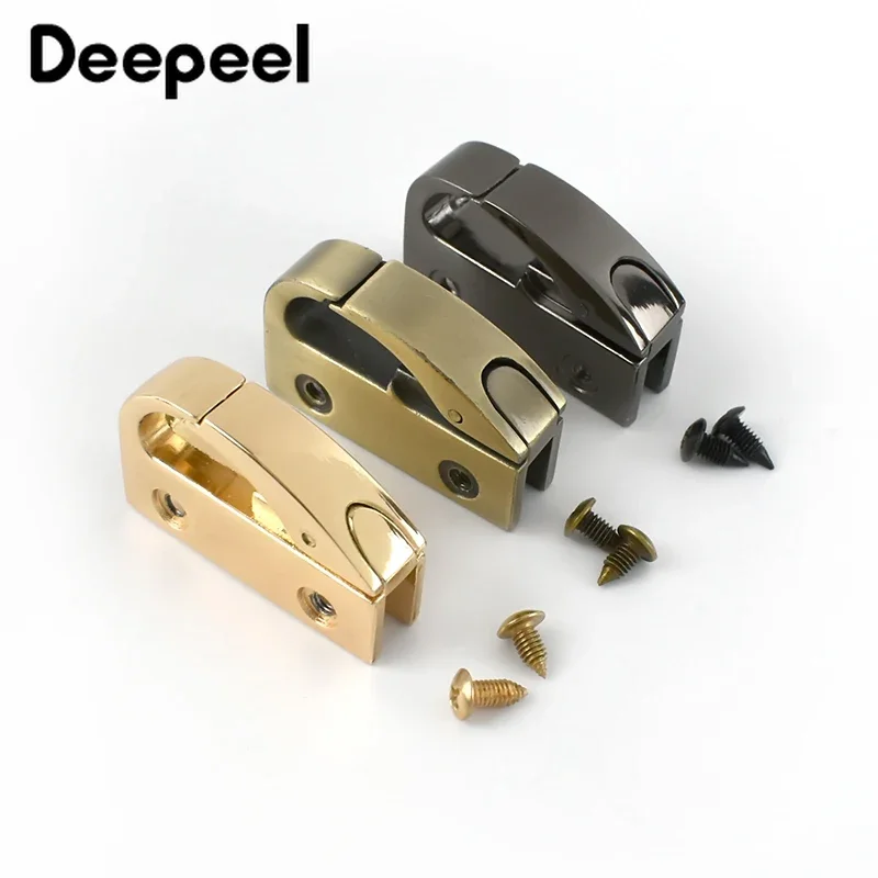 4/10Pcs Metal Clip Buckles Handbag Cap Clasp Screw Bag Side Handles Chain Hook Connector Bags Hanger Hardware Accessories KY864