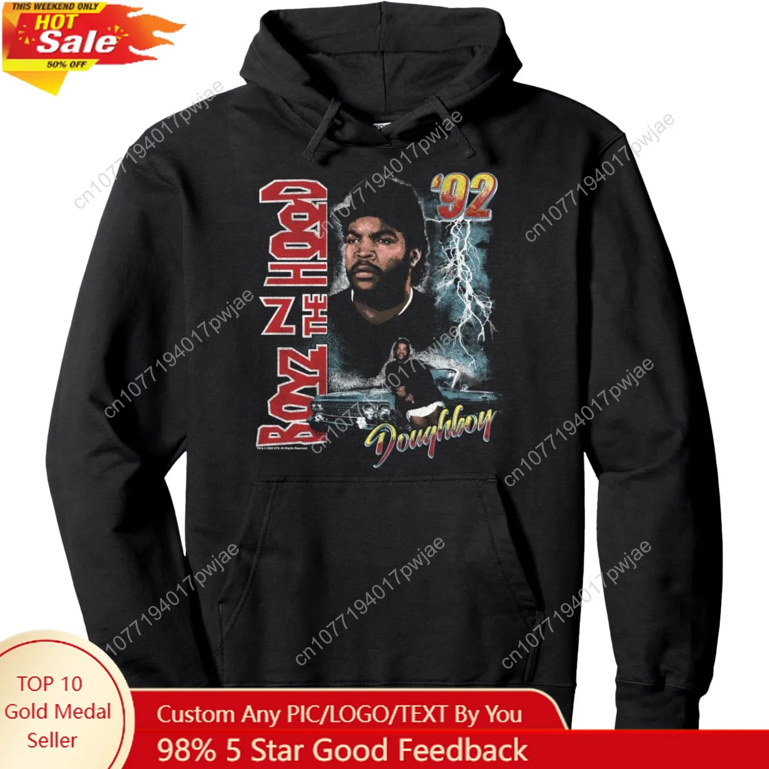 

Boyz in The Hood Doughboy Poster Pullover Hoodie