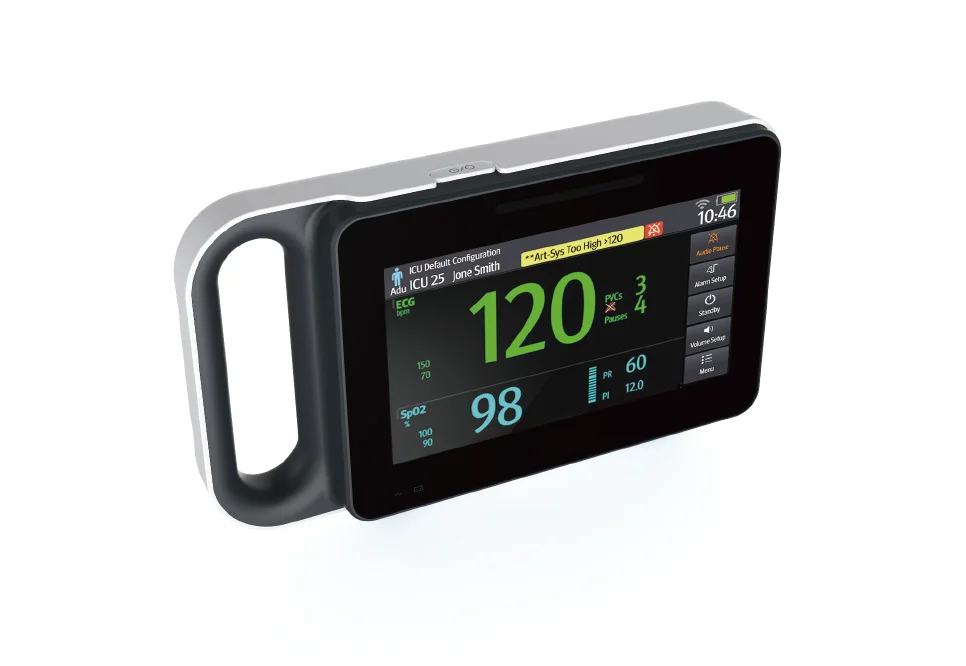 Portable Veterinary Mo-nit-or Handheld Vi-tal-Sig-ns for Cats Dogs Horses Pets Includes Pulse Oximeter Temp Sensor Pet M-on-itor