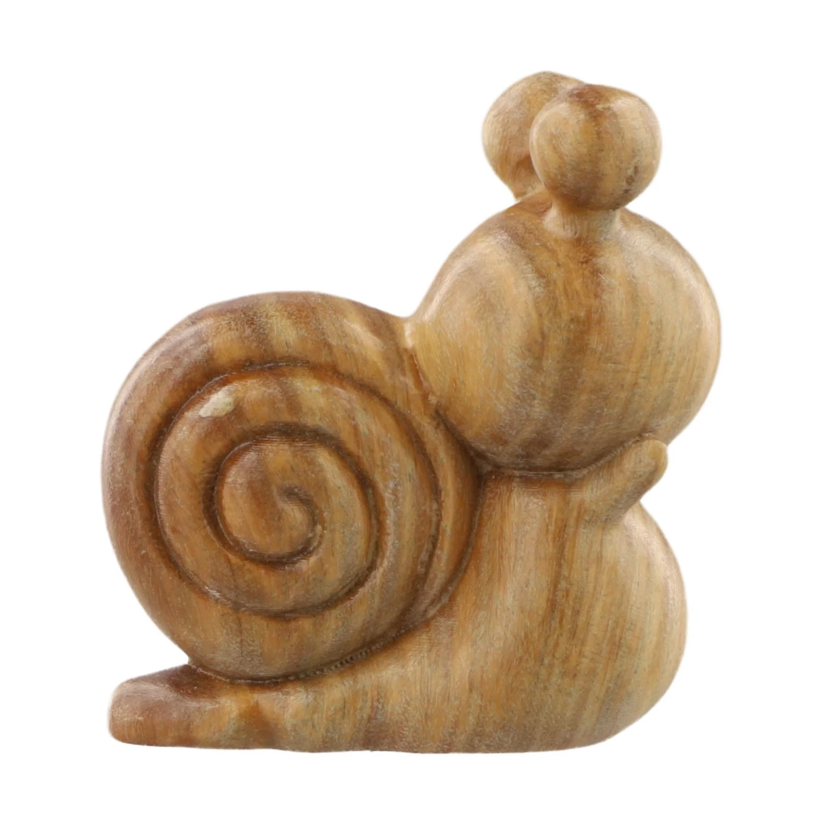 For Home Decoration Green Sandalwood Snail Sculpture 5.9*5.5*2.7cm Artisan Snail Figurine For Home Elegant Home Decor