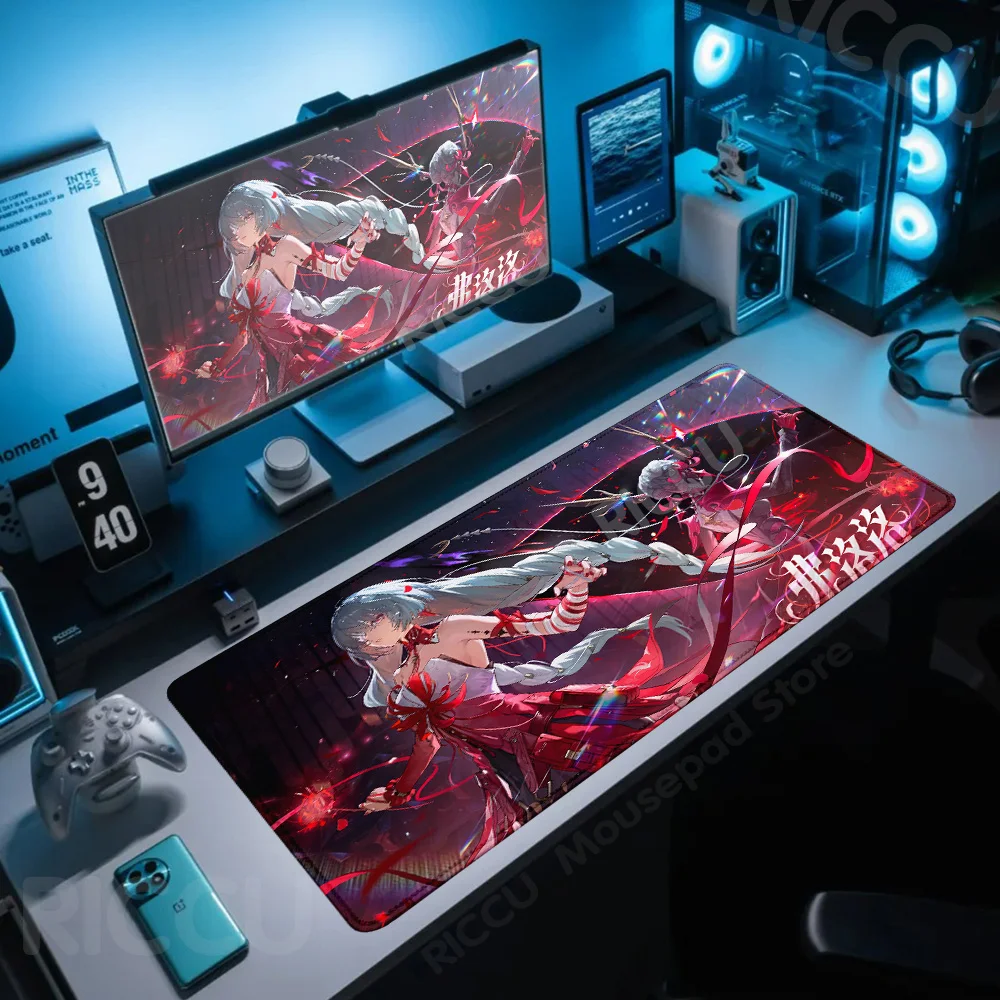 

Hentai Wuthering Waves Phrolova Mouse Pad XXL Gaming Computer Gamer PC Keyboard Mouse Mats Non-Slip Rubber Laptop Mouse pad