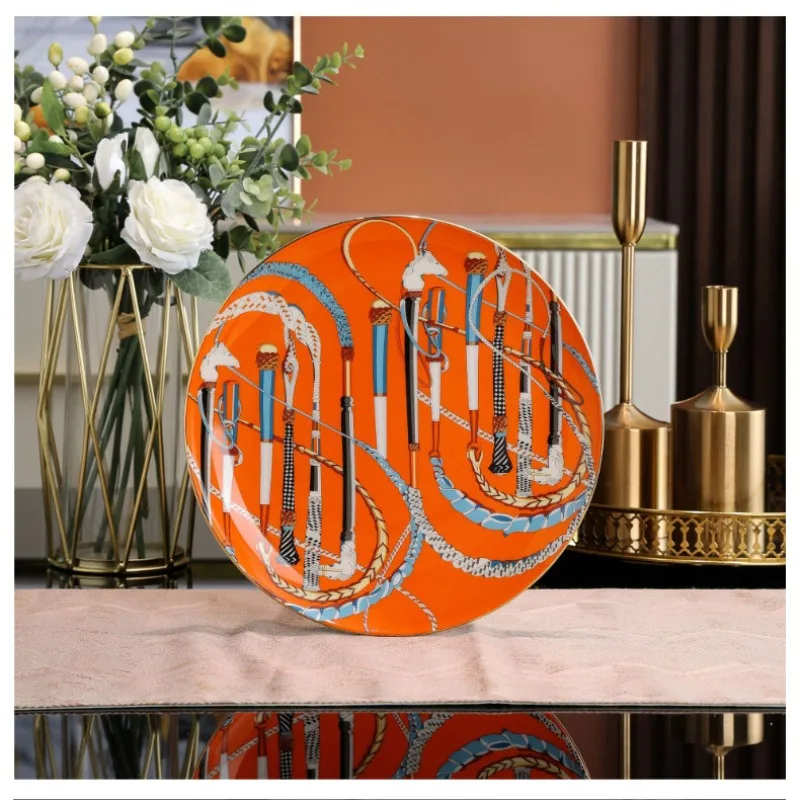 أطباق عشاء سيراميك منزلية على الطراز الأوروبي، أطباق شرائح لحم الطعام الغربي، فنجان القهوة، أطباق مسطحة للإفطار