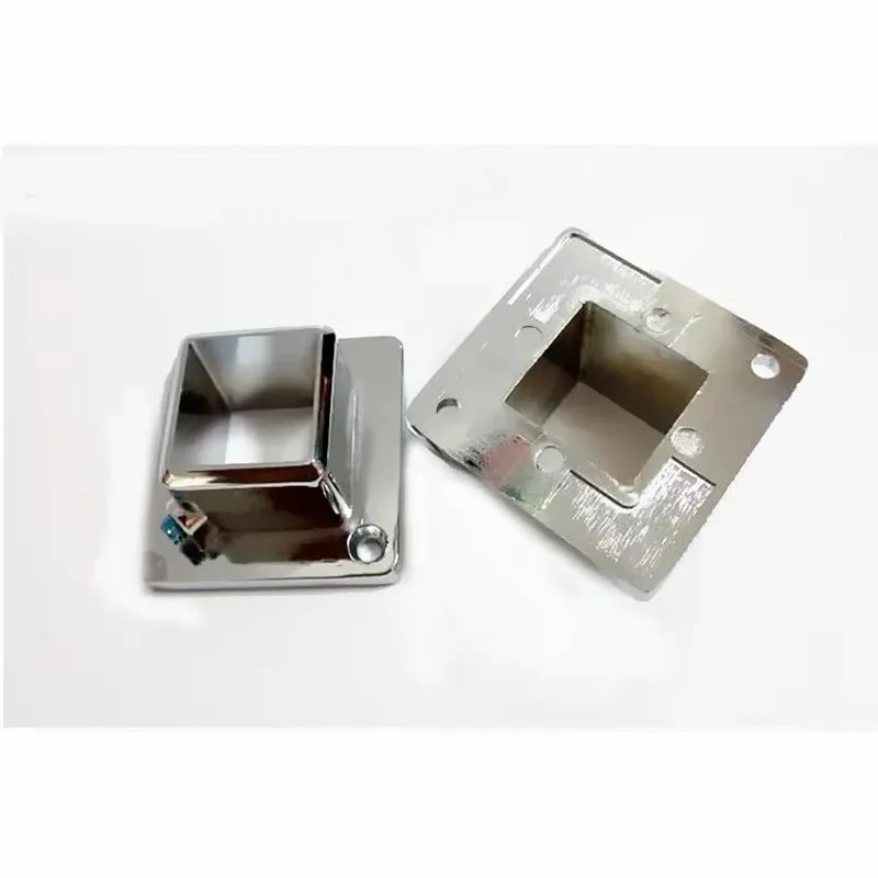 Perchero de ropa aleación de aluminio, asiento con brida cuadrada, 25x25mm, tubo cuadrado, soporte tubo acero inoxidabl