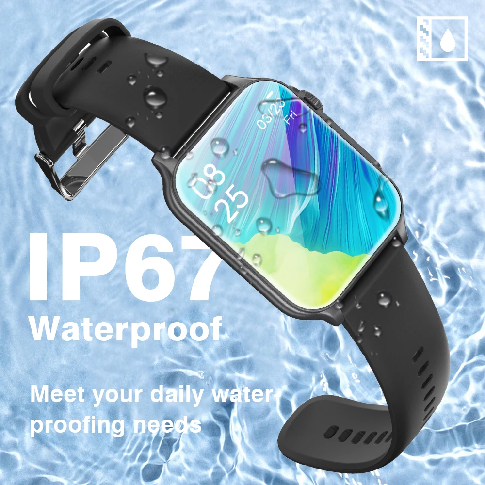 AOLON P6 1.96 ''Amoled Smartwatch Monitoraggio della salute degli uomini IP68 Impermeabile BT5.4 Chiamate vocali Smart Watch Donna Notifica intelligente