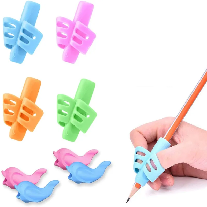 Outil de Correction de Posture pour étudiants, stylo en Silicone pour la pratique de l'apprentissage et de la peinture, Puzzle spirographe règle géométrique