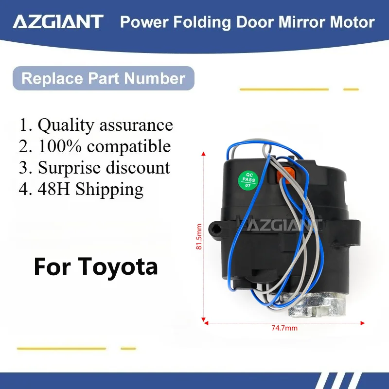 

For Toyota Corolla Altis/Corolla iM/Esquire MPV/Innova MK2 Car Wing Mirror Authentic Folding Motor Power Assembly Vehicle tools