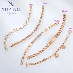 Xuping Jewelry Hot Sale Promotion Mixed Style Bracelets Copper Alloy Gold Color Plated Bracelet for Women Birthday Party Gift