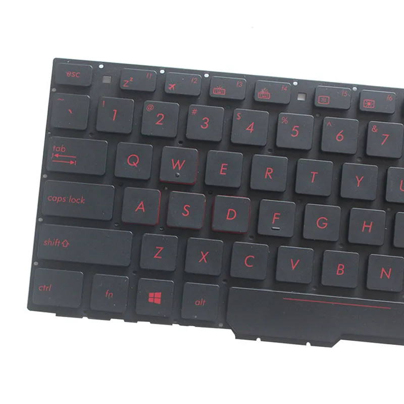 Nowa amerykańska klawiatura do ASUS GL553 GL553V GL553VW ZX553VD ZX53V ZX73 FX553VD FX53VD FX753VD GL753 GL753V GL753VD z czerwonym podświetleniem — zdjęcie 5