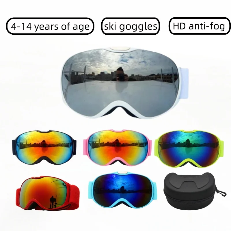 

Children's Ski Snowboard Goggles Anti-Fog Skiing Eyewear Winter Outdoor Sport Cycling Motorcycle Windproof Goggles UV Protection