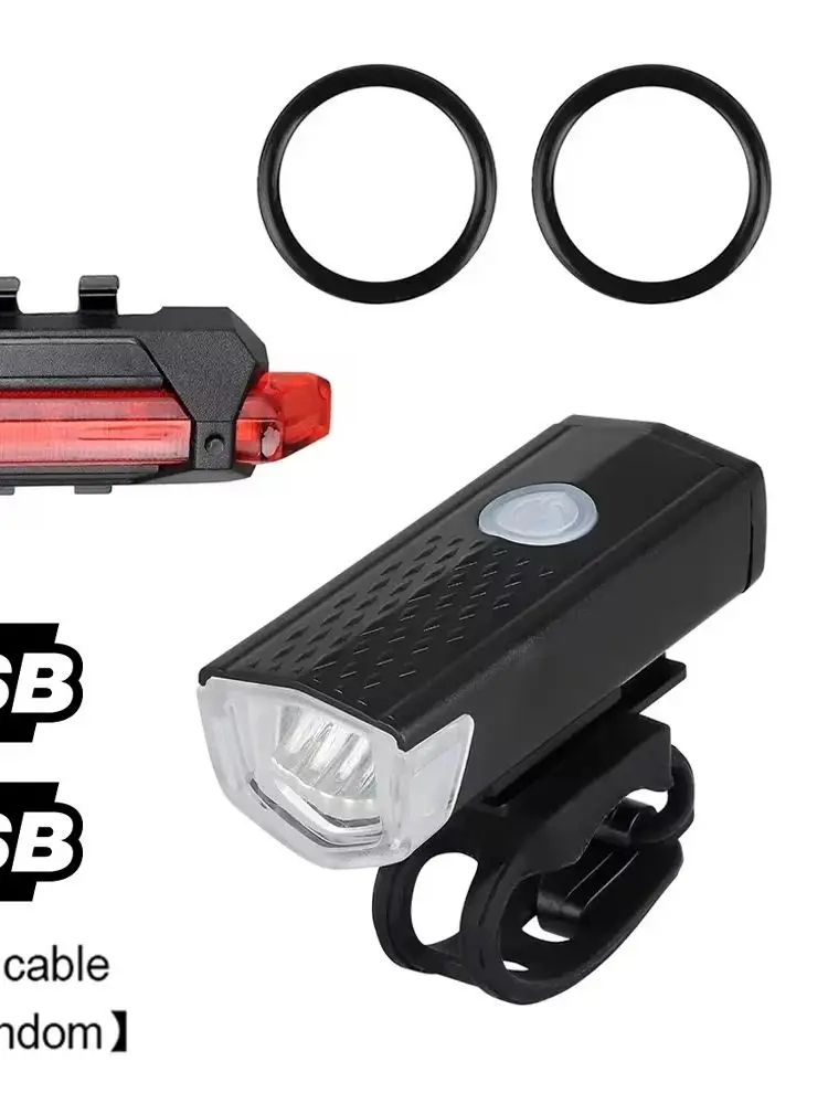 AliExpress Bike Light Set Bicycle Headlight Taillight USB Rechargeable MTB Bike Front Rear Lamp Set Cycling