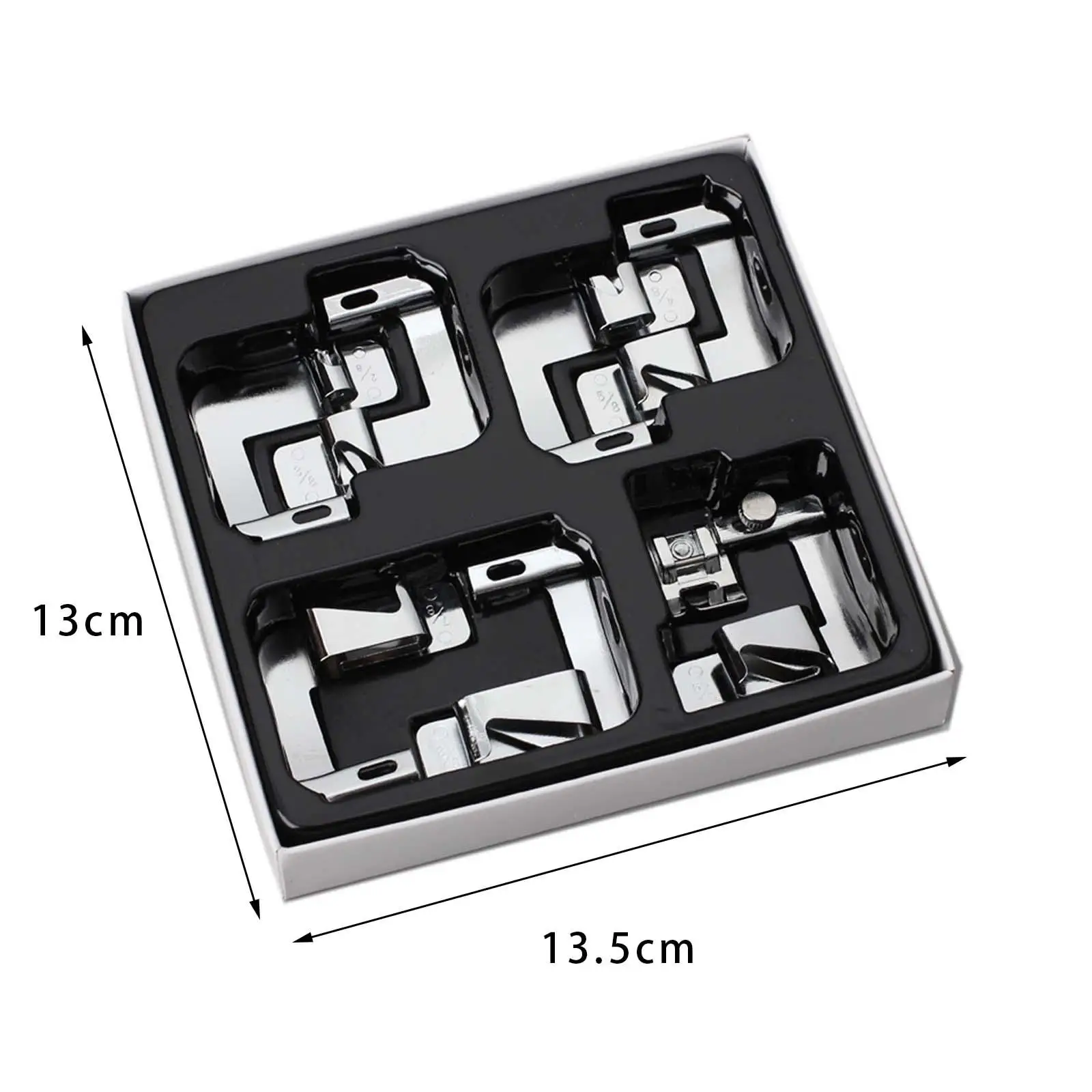 7Pcs Sewing Presser Foot Kit Rolled Hem Presser Foot, Cloth Strip Wrapping Presser Foot, Household Sewing Machine Accessories