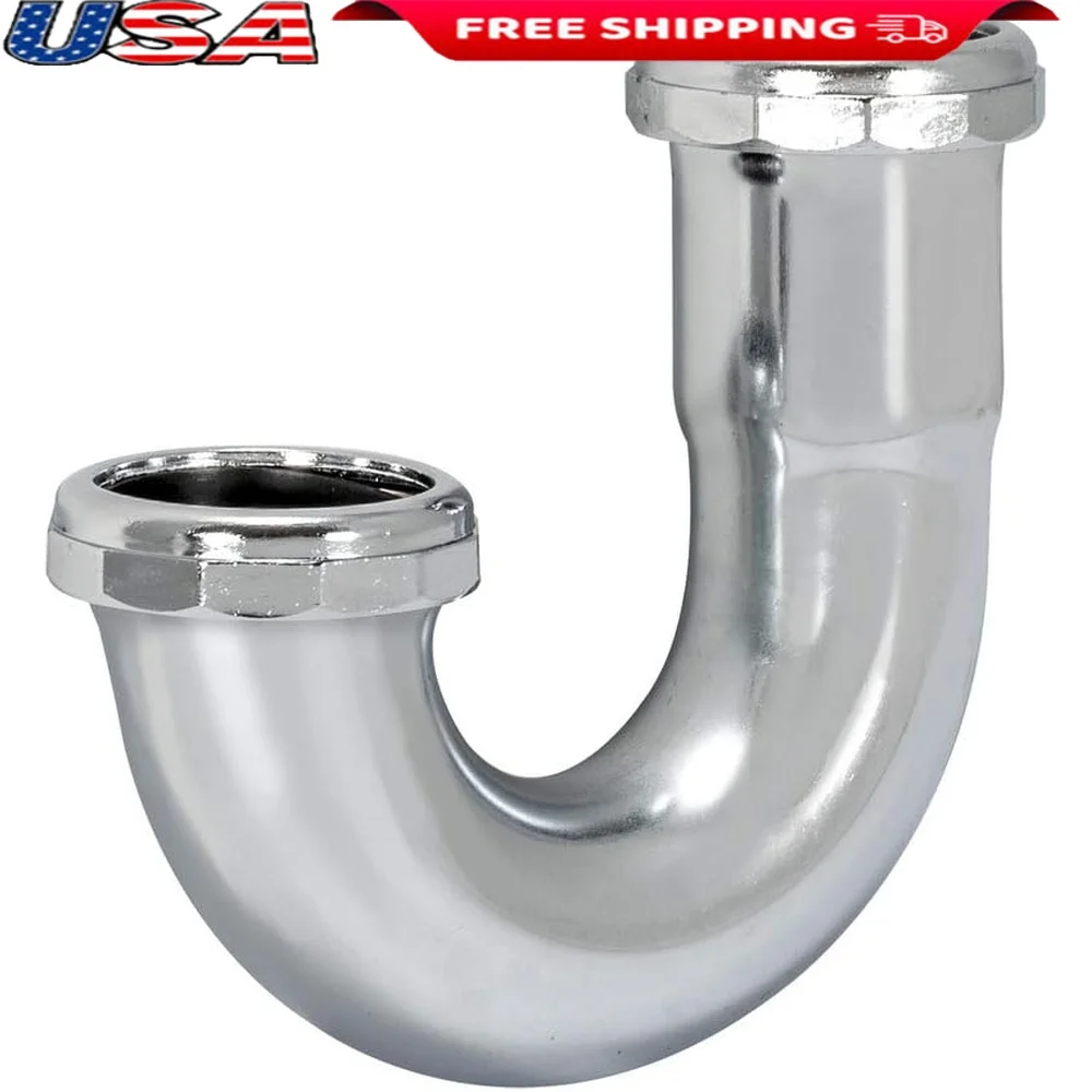 

Сверхмощный 1-1/2-дюймовый латунный J-образный фитинг для сантехники, скользящее соединение, хромированные прочные сливные раковины-ловушки