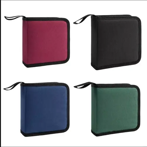 40 Disc CD DVD Carry Case Handbags DVD Organizer Wallet Storage Bags Album Box Cases DVD Booklet Holder Oxford Cloth - Image 3