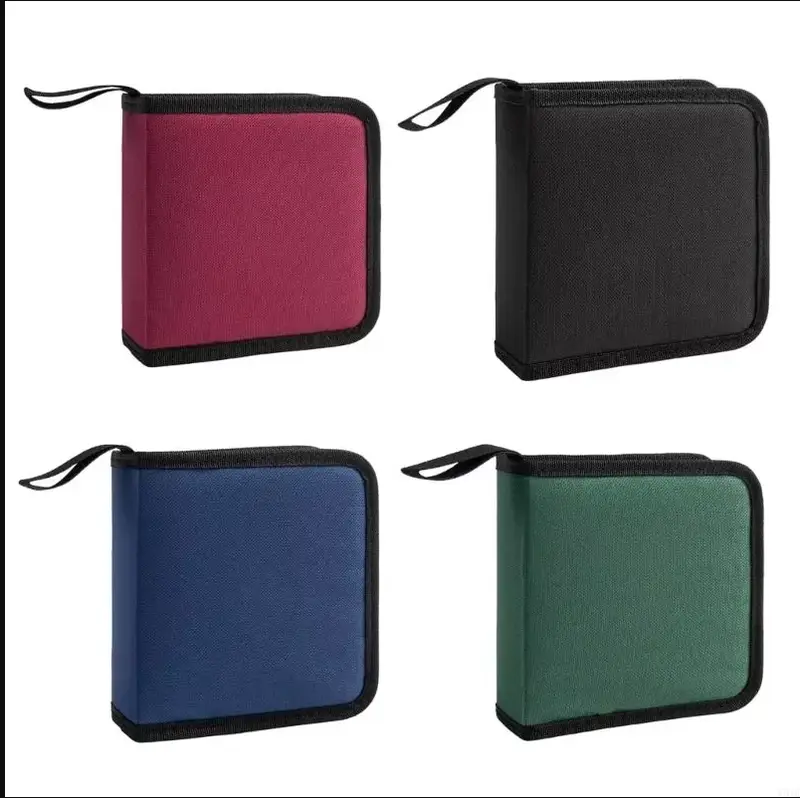 40 Disc CD DVD Carry Case Handbags DVD Organizer Wallet Storage Bags Album Box Cases DVD Booklet Holder Oxford Cloth - Image 3