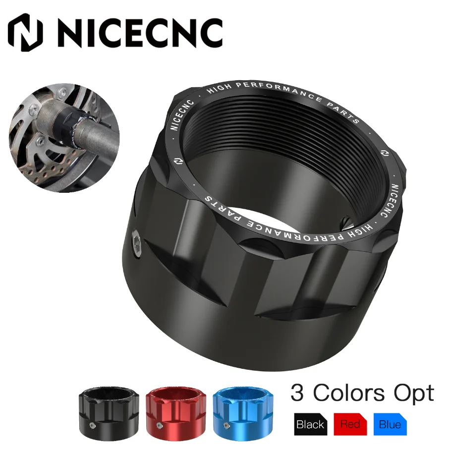 

NICECNC ATV Rear Axle Nut For Yamaha YFZ450R 2009-2024 YFZ450X 2010-2011 YFZ450 2017 Motorcycle Accessories Aluminum Screw Nuts