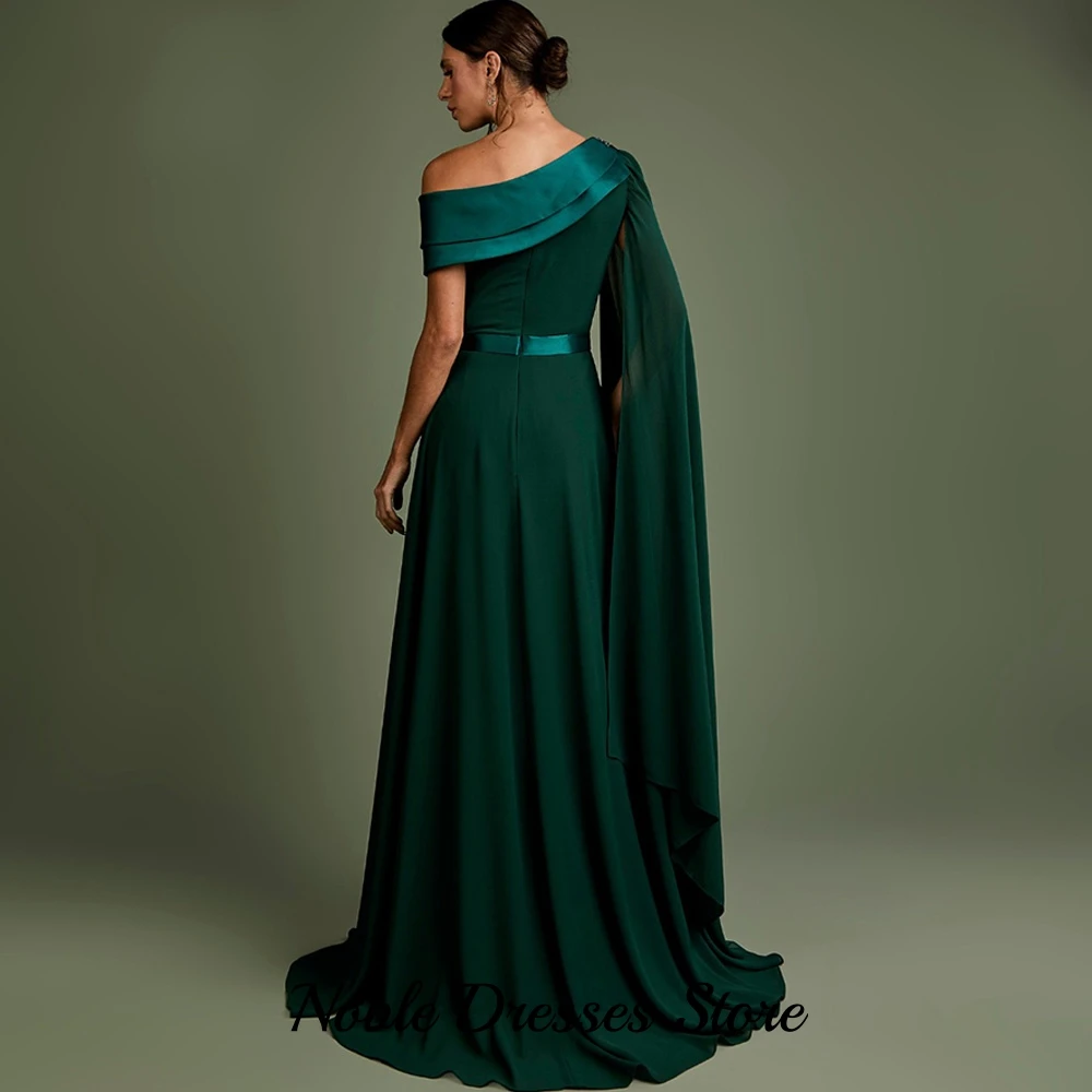 Exquisite Beading Evening Dress Customized Classic One Shoulder Sleeveless Celebrity Gowns Charming A-Line Jersey Party Dresses image 2
