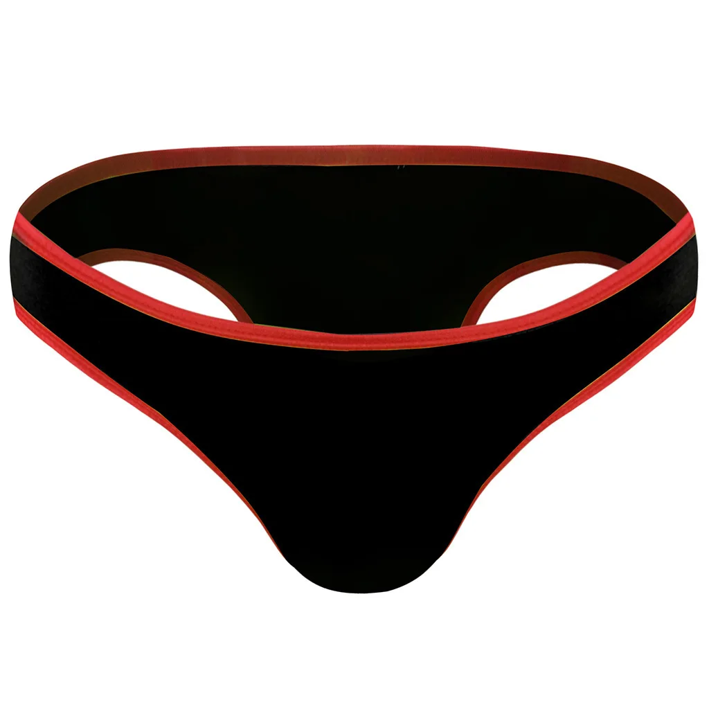 Men's Sexy Underwera Gay Erotic Low-waisted U Convex Pouch Brief Soft Comfy Elastic Breathable Cool Feel Underpants Sissy Tangas