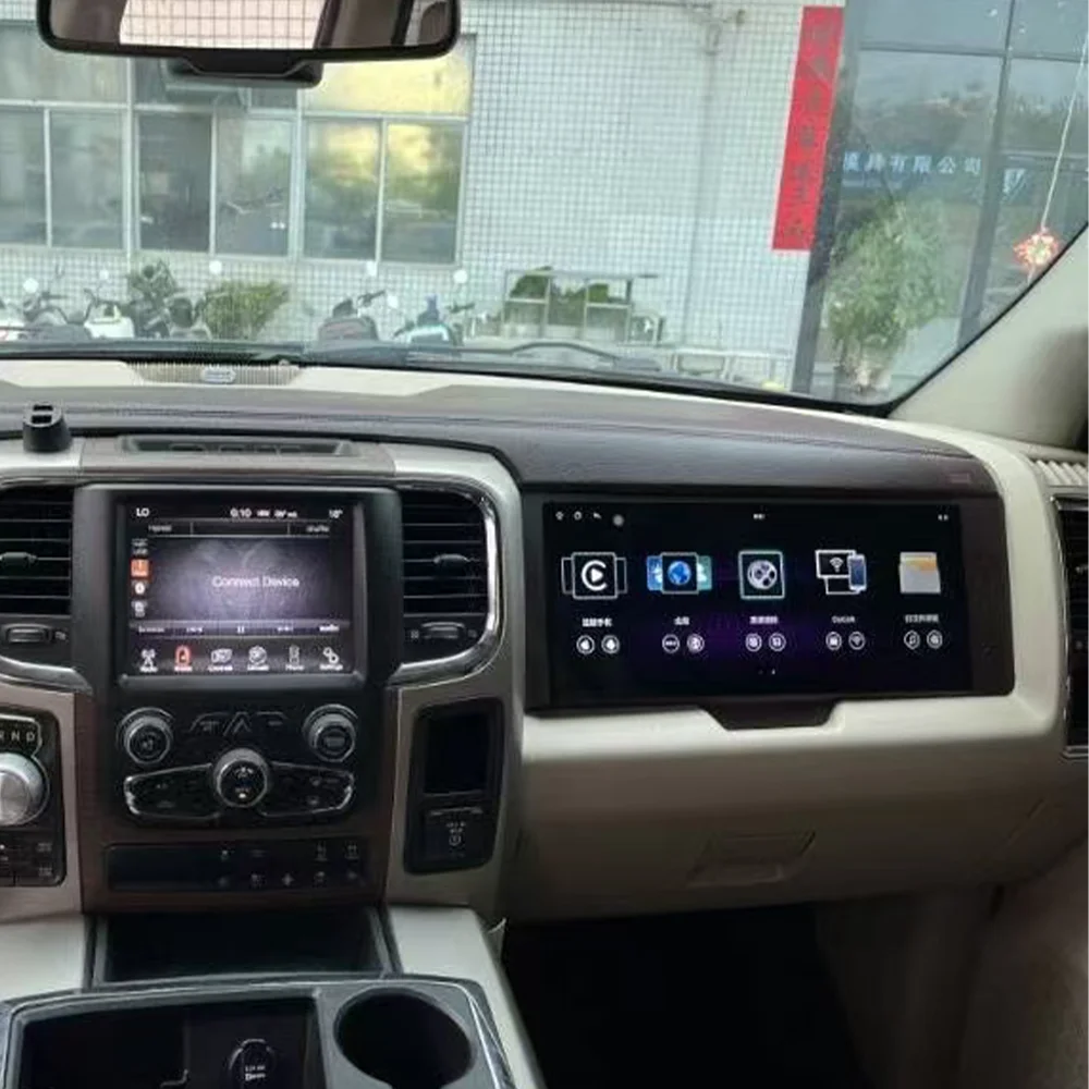 Android Passenger Player For Dodge Ram 2013-2018 Co-pilot Entertainment Screen Car Radio Stereo Multimedia TV GPS Map Navigation