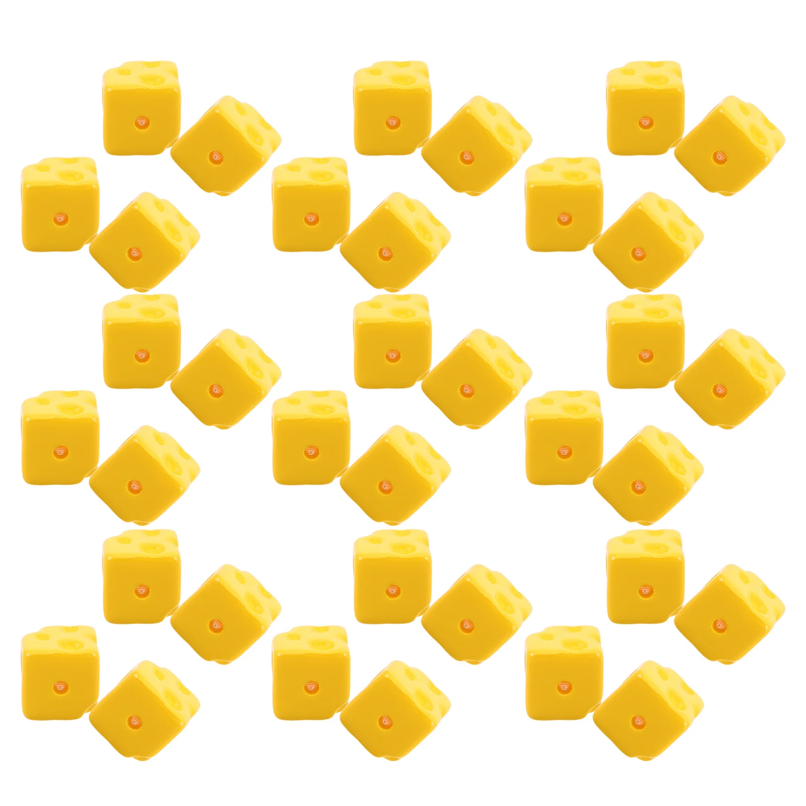 

50Pcs Mini Cheese Cube Beads Flatback Durable Vibrant Colors for DIY Crafts Phone Chains Keychains Jewelry Making