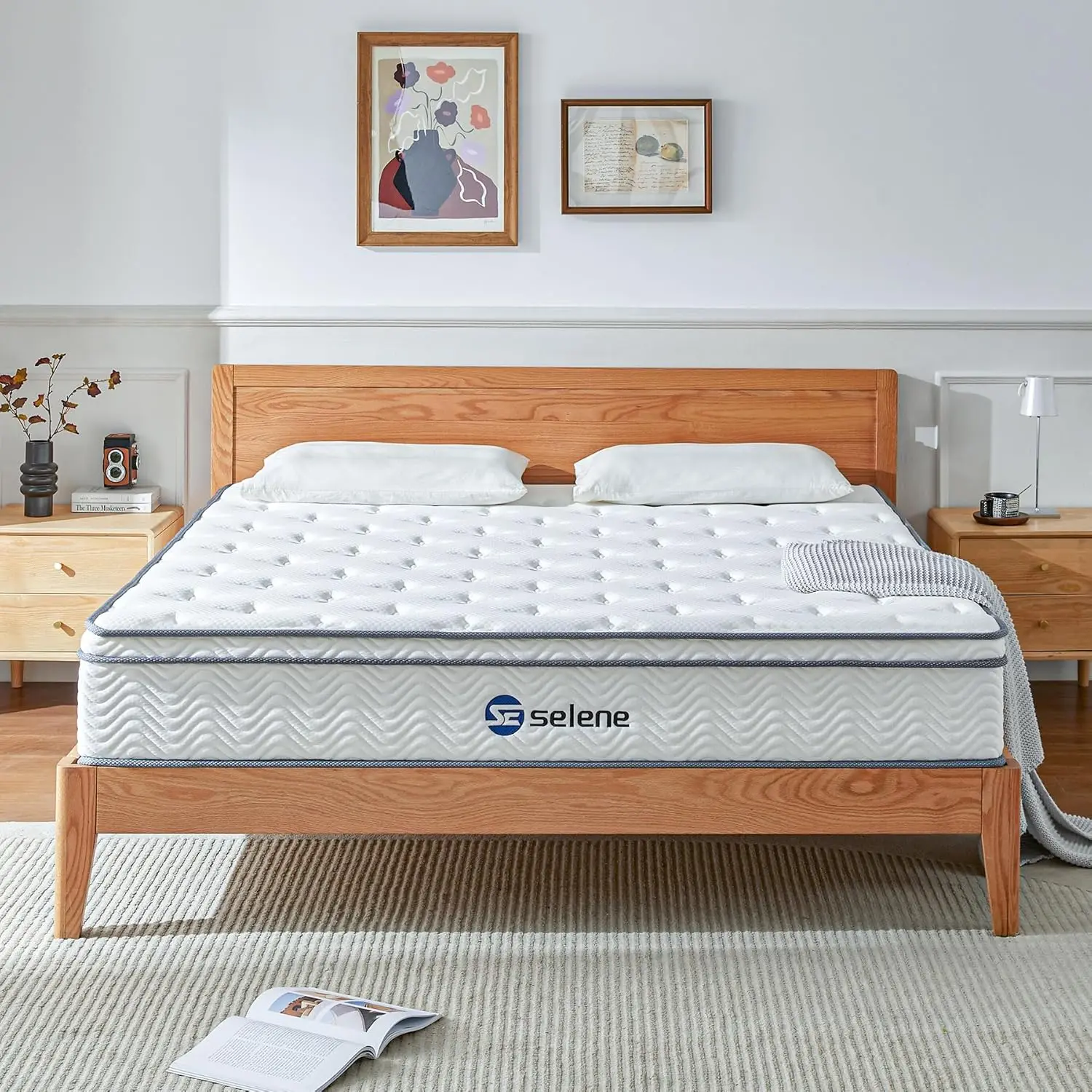 Size Mattress, 10 Inch Mattress Full with Pocket Spring and Memory Foam for Pressure Relief, Motion Isolation, Edge Support