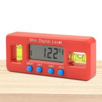 Digital Angle Finder Magnetic Mini Digital Magnetic Level Backlit Screen Mechanical LCD Display Ruler 0-360 Degree Leveler Tool