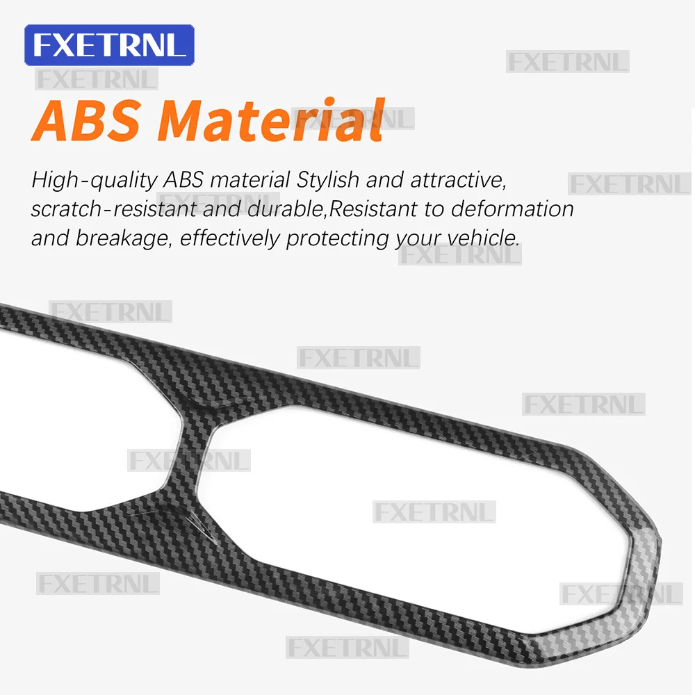 ABS Carbon fibre pattern For Dacia Duster 3 2024 2025 2026 Car Center Air Outlet Sticker for Dacia Bigster 2025 2026 Accessories - view 4