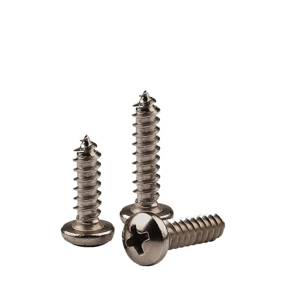 Pure Titanium M3/M4/M5/M6 Pan Head self-tapping Screws Cross Recessed Pan Head Tapping Screws Wood SCREW