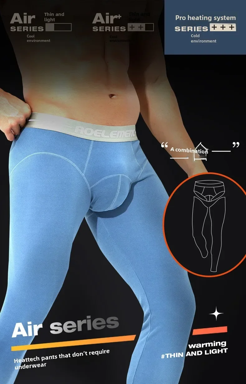 Description Picture 2 of itemWinter long johns mens leggings thickened fleece thermal underpanties long underpants for men