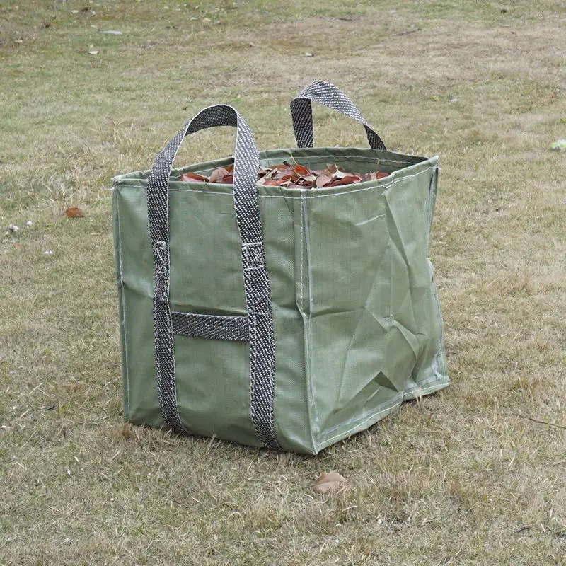 Moisture-Proof Garden Storage Bag Large Capacity PP Garden Garbage Bag Collection Fallen Leaves Basket Foldable Lawn Organizer