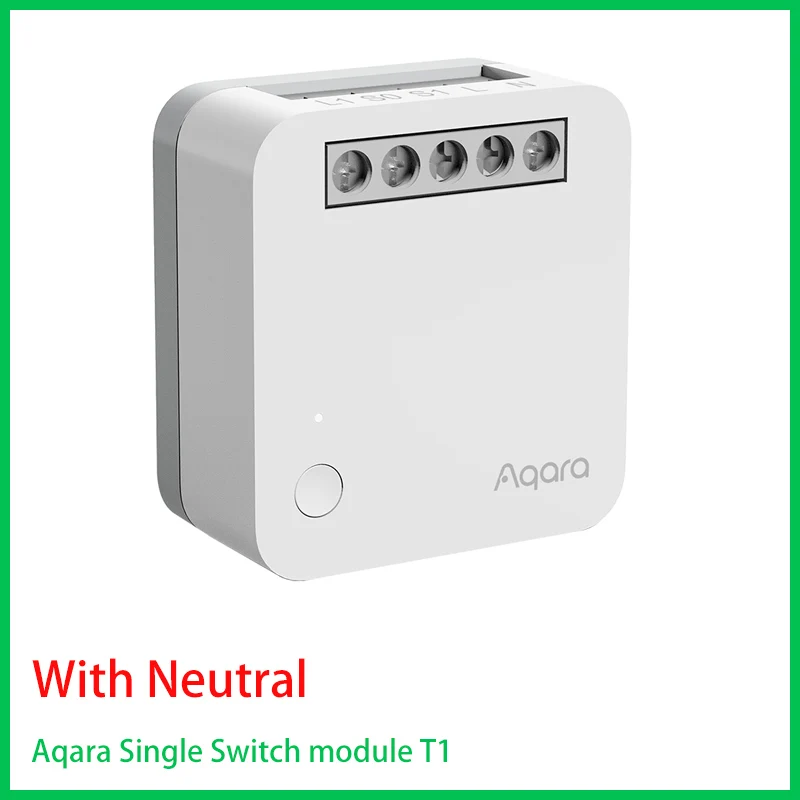 Aqara Switch Module T1 Single Channel Relay Controller Switch Module Geen neutrale Smart Home Timers Afstandsbediening voor Homekit