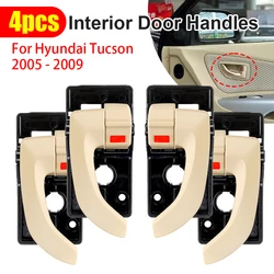 2/4Pcs For Hyundai Tucson 2005 2006 2007 2008 2009 Car Left Right Interior Inside Door Handle Replacement Set Car Accessories