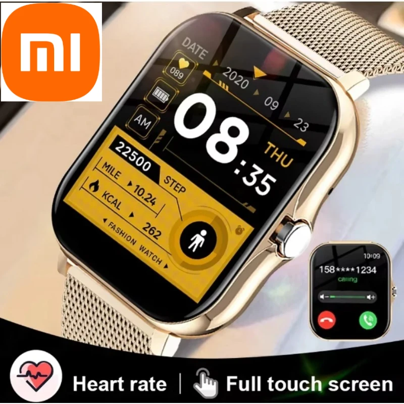 

Xiaomi 2025 New Smart Watch for Men Women Gift Full Touch Screen Sports Fitness Watch Bluetooth Call Digital Smartwatch