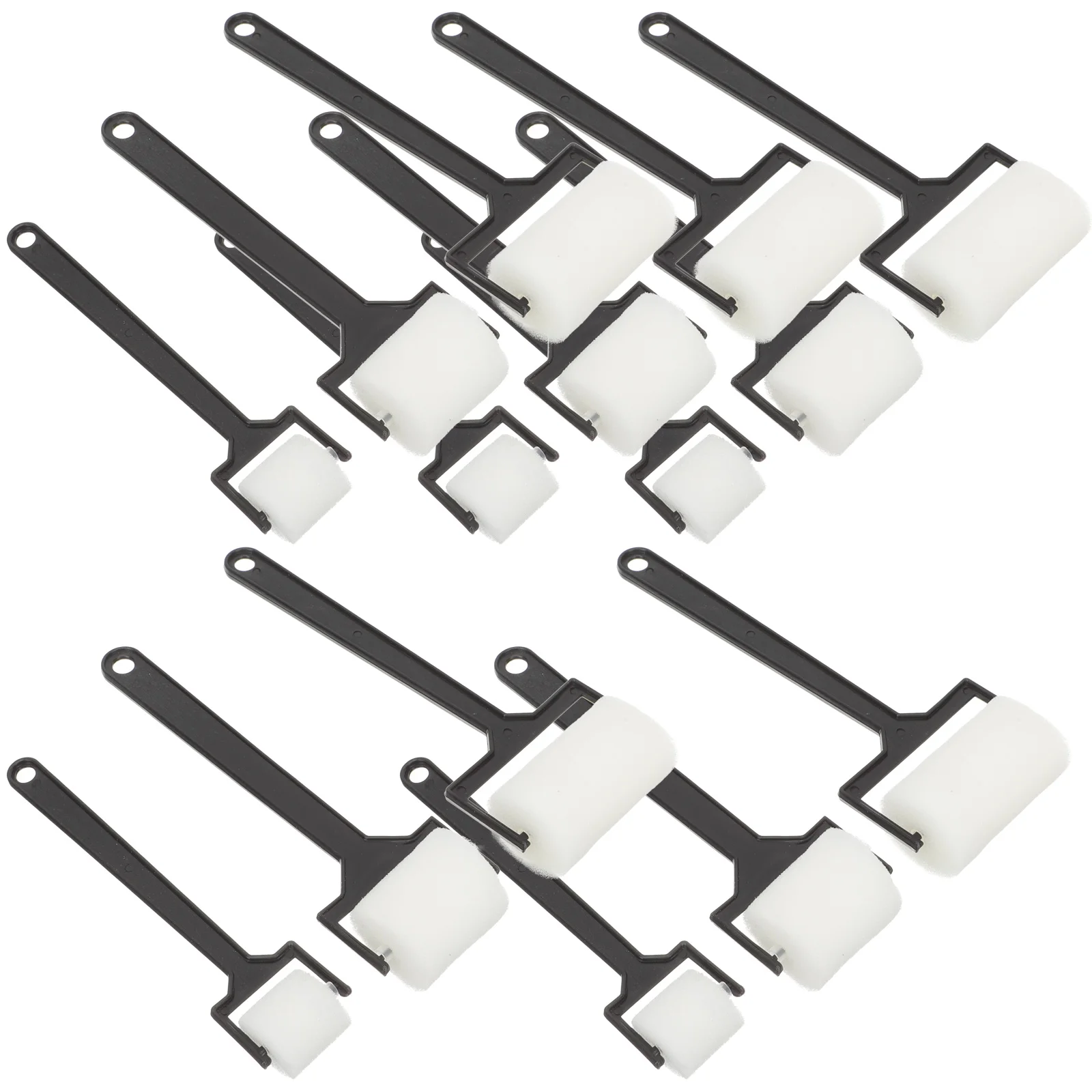 

15 Pcs Painting Sponge Brush Compact Painted Material Kids Crafts Safe Smooth Plastic DIY Tools Roller Set