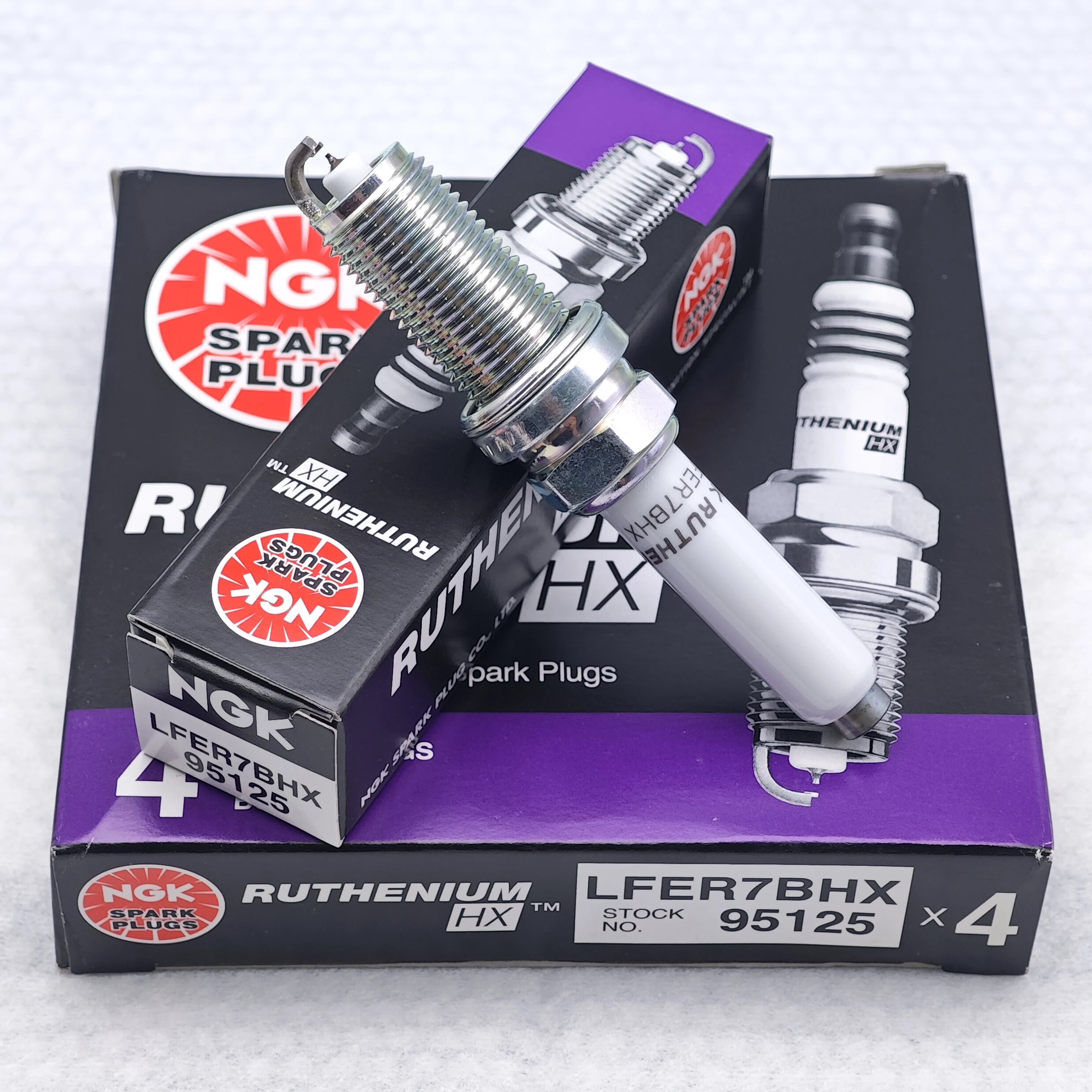 4pcs Original NGK Ruthenium HX High lgnitability spark plugs LFER7BHX 95125 Upgrade PLFER7A8EG 94833 etc