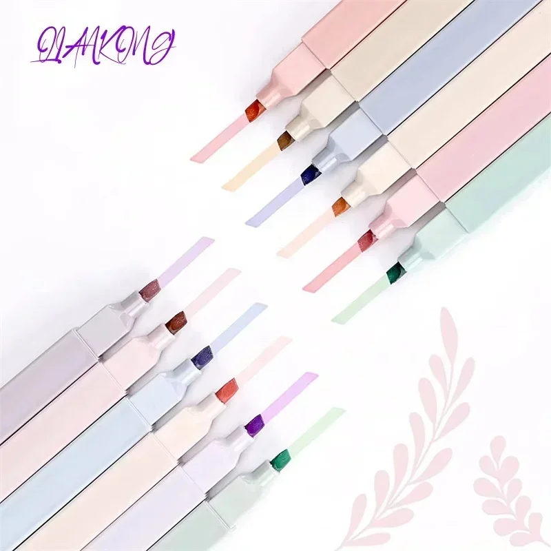 Cute Aesthetic Fluorescent Pen Soft Tip School Office Supplies Highlighters Pens Pastel Highlighters Marker Pen art marker