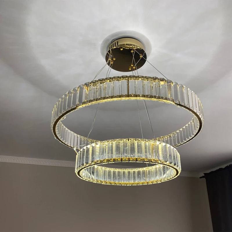 

Nordic LED living room crystal chandelier bedroom crystal ceiling lamp dining room chandelier kitchen crystal ceiling light lamp