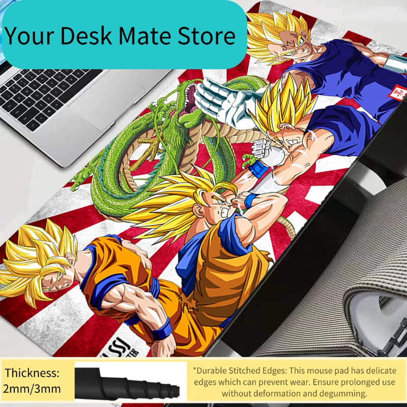 

Коврик для мыши Goku & Vegeta Dragon Ball Z DBZ, игровые аксессуары DBZ, коврик для клавиатуры ПК, игровой коврик для стола, коврик для мыши XXL