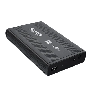 3.5 인치 USB 2.0/3.0 SATA 외장 HDD 디스크 하드 드라이브 인클로저 케이스, c타입 외장 스토리지 박스, 하드 드라이브 지원  Best5