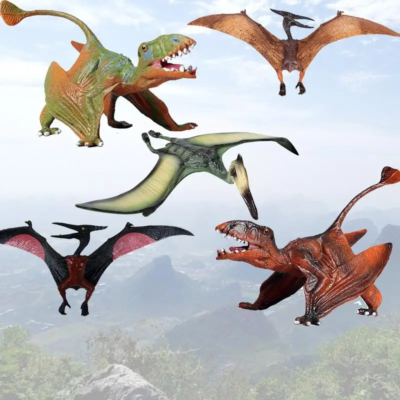 

8pcs Dinosaur Toys Set Pterodactyl Models Realistic Dinosaur Figures Perfect Gift For Kids Children Home Decoration