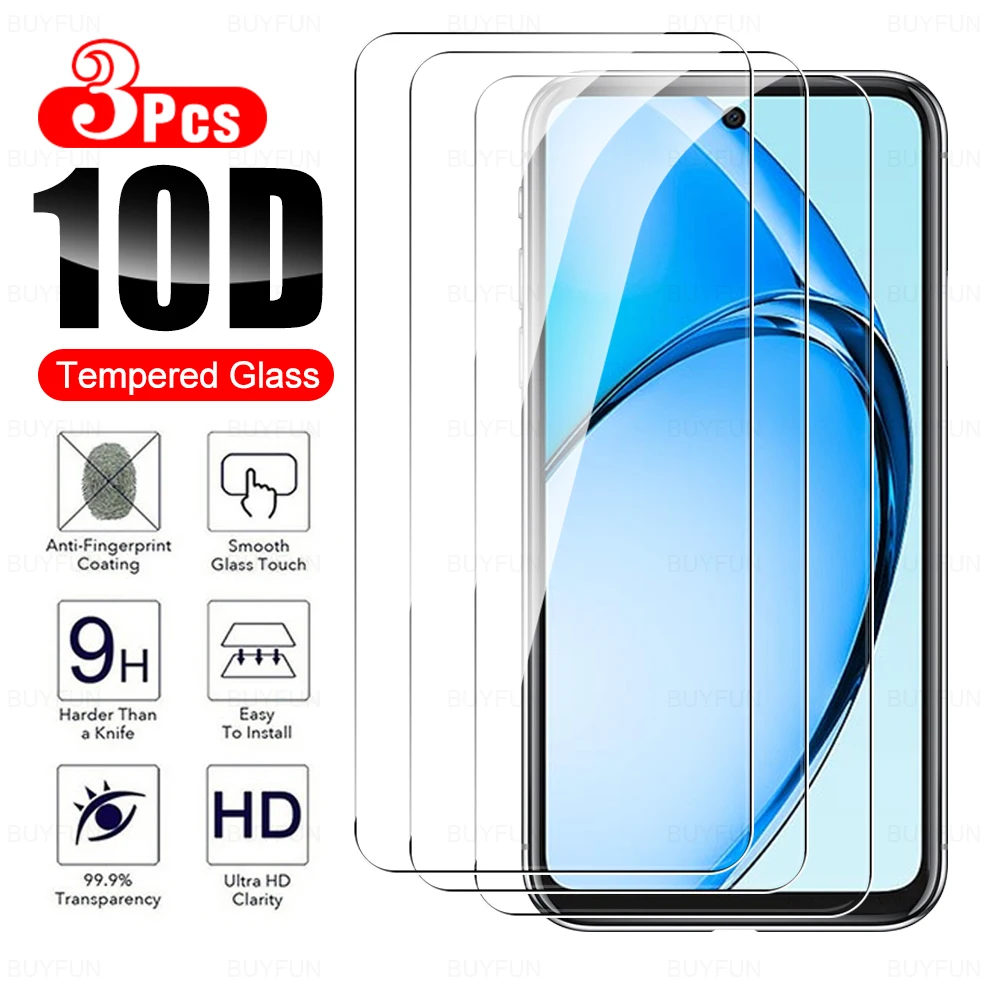 3pcs Tempered Glass For Oppo A60 Full Cover screen protector protective glass For OppoA60 A 60 60a 6.67 inches 5G 2024 oppoa60