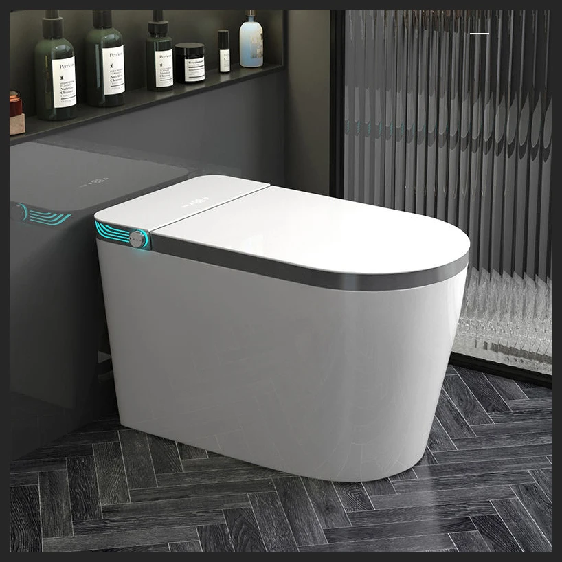 

Новый дизайн: Умный унитаз-биде с электронным управлением, удлиненный, керамический, для дома и ванной комнаты, с пультом ДУ