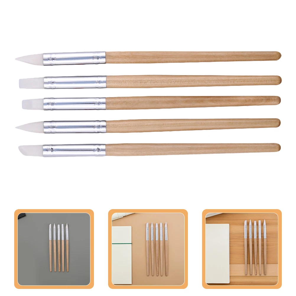 

10 PCS Pottery Carving Tools Clay Sculpture Sculpting Ceramic Needle Silica Gel ing Student