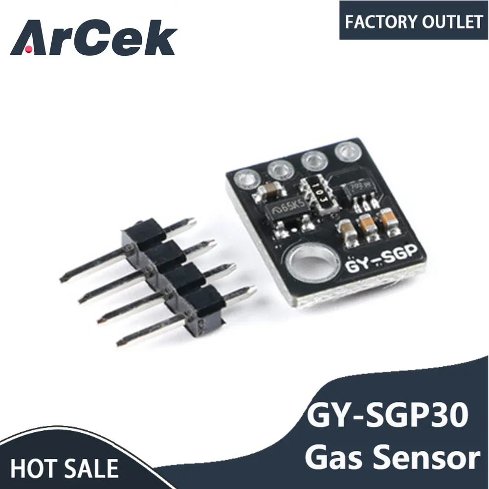 

GY-SGP30 Gas Sensor TVOC eCO2 Air Quality Carbon Dioxide Measurement Formaldehyde Module