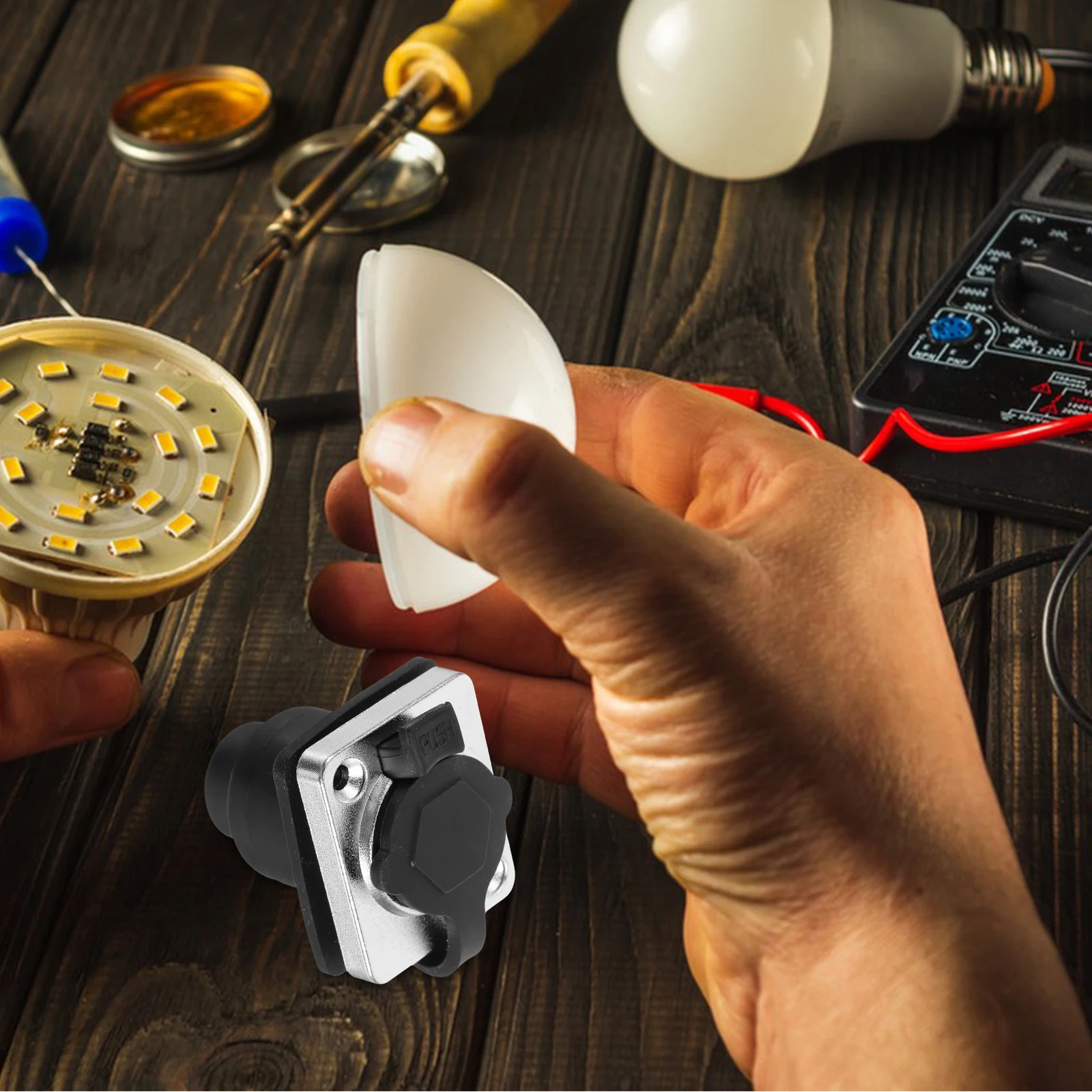 

Водонепроницаемая промышленная розетка, сетевой кабель, сквозные разъемы для наружного электрического кабеля, прочный и устойчивый