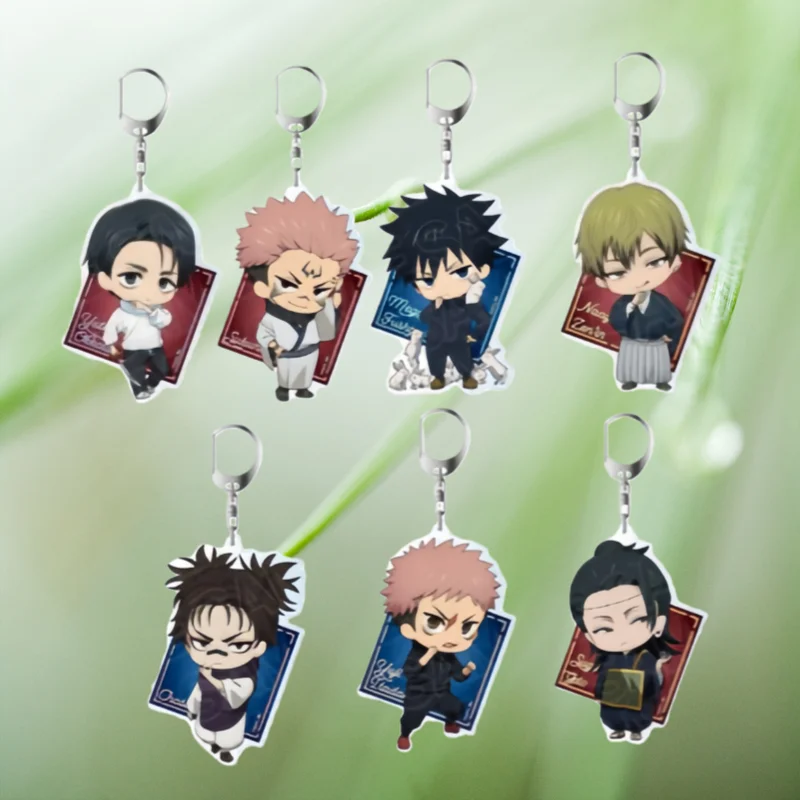 

Акриловый брелок для ключей 6 см в стиле аниме с персонажами JJK (Ноя, Юта, Мегуми, Юдзи) в Q-версии (мыслит/думает), подвеска для сумки, аниме-атрибутика, подарок